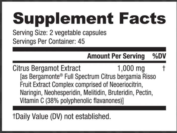 Citrus Bergamot (1000mg)