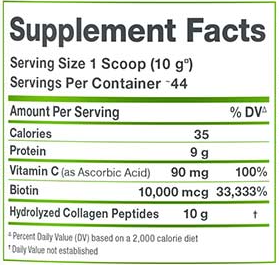 COLLAGEN PEPTIDES POWDER + VITAMINS