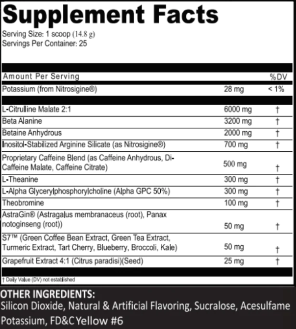 CRUCIBLE EXTREME PRE-WORKOUT