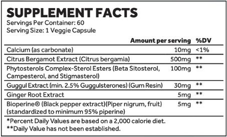 Citrus Bergamot - Healthy Cholesterol Support